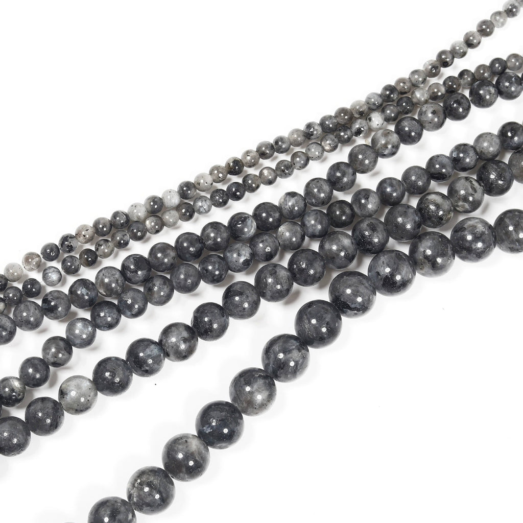 Malahill gemstone beads for jewelry making, sold per bag 5 strands inside, Larvikite beads