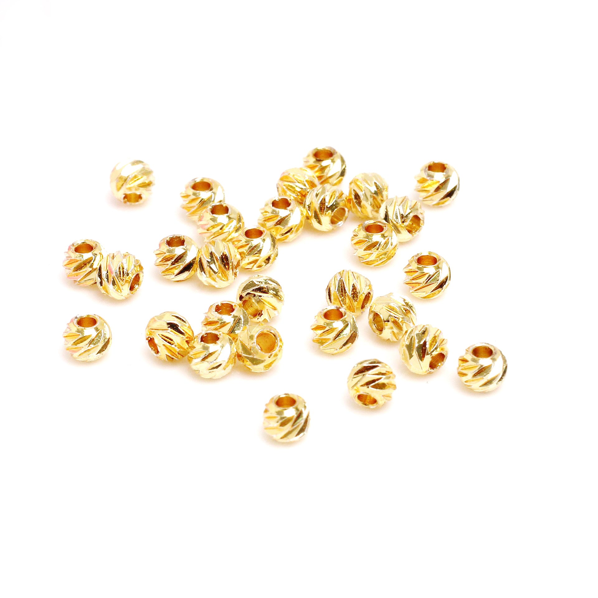 Malahill Excellent Quality Brass Beads for Jewelry Making, sold per box 100 pieces inside