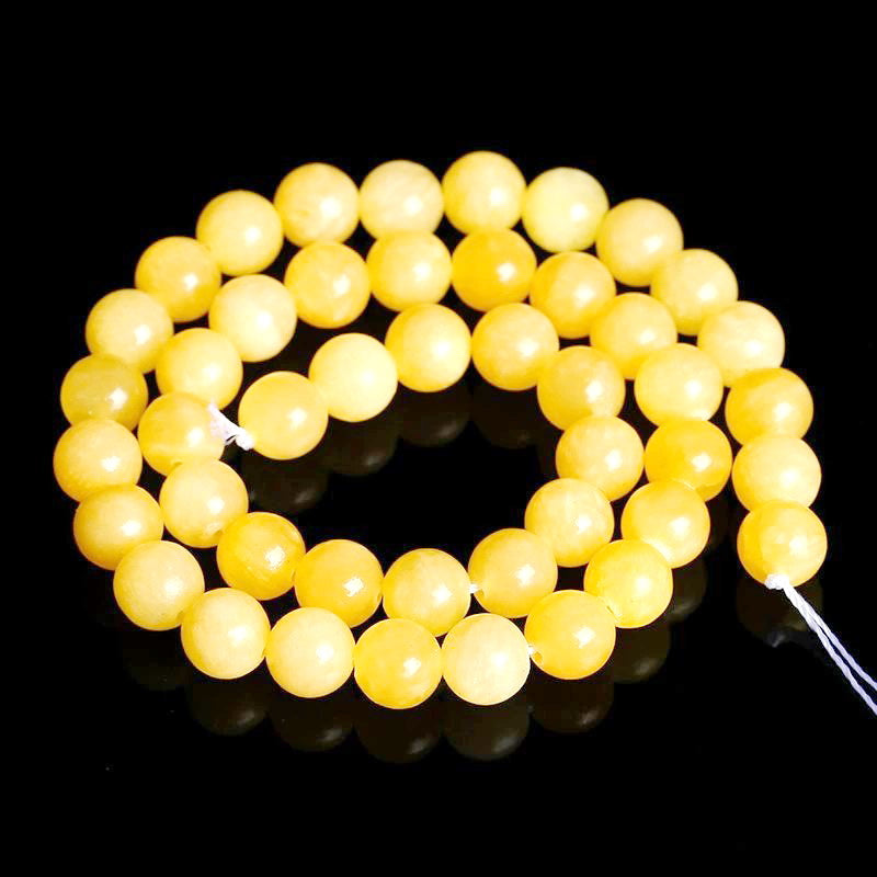 Malahill gemstone beads for jewelry making, sold per bag 5 strands inside, Honey Jade beads