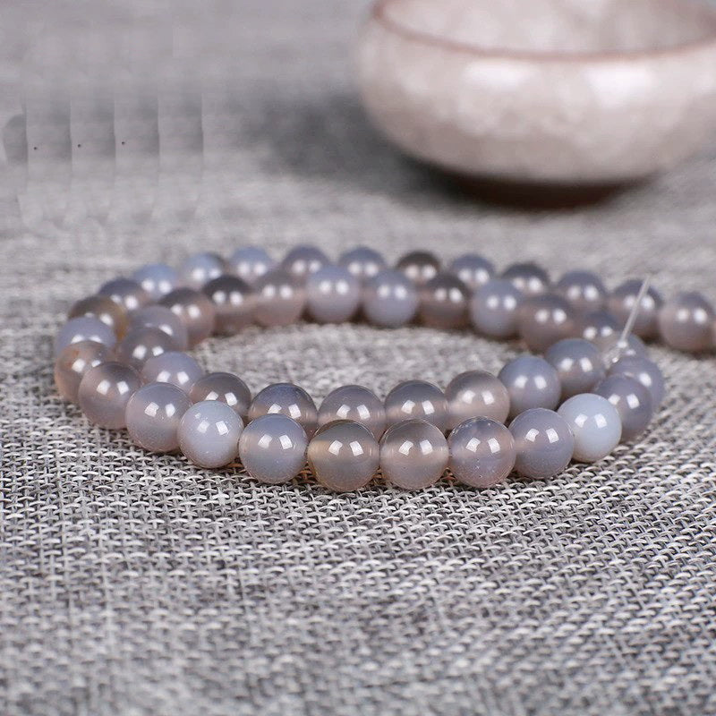 Malahill gemstone beads for jewelry making, sold per bag 5 strands inside, Grey Agate beads