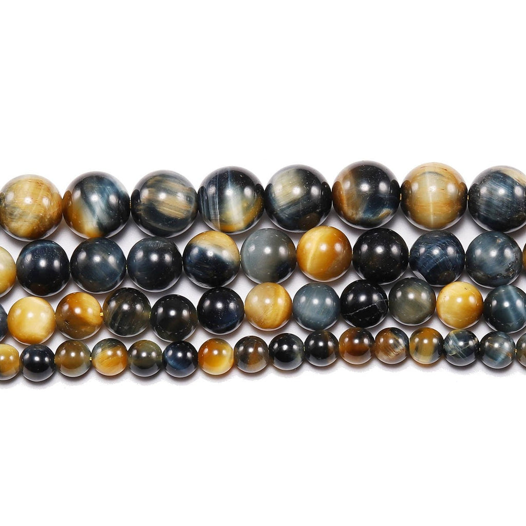 Malahill gemstone beads for jewelry making, sold per bag 5 strands inside, Grey Tiger's Eye beads