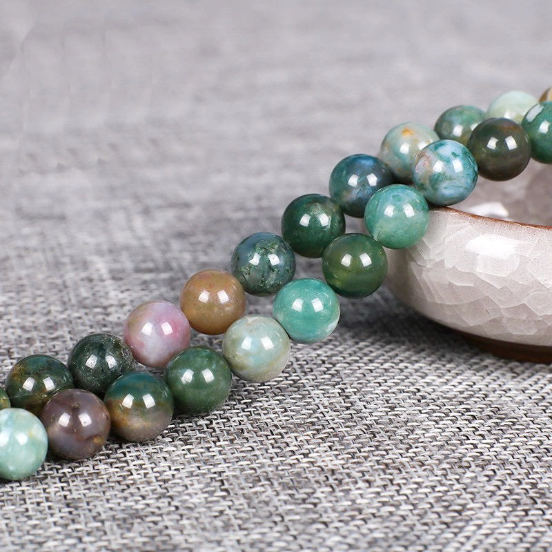 Malahill gemstone beads for jewelry making, sold per bag 5 strands inside, Indian Agate beads