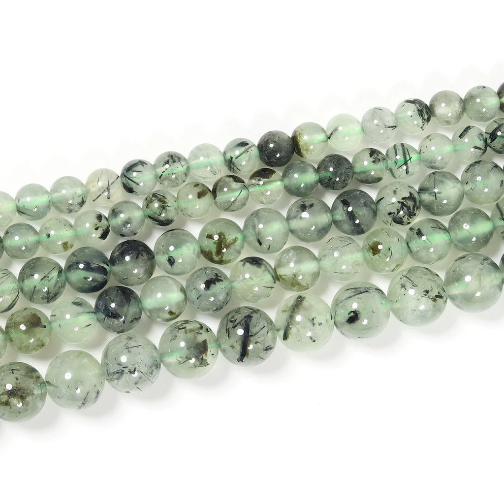 Malahill gemstone beads for jewelry making, sold per bag 5 strands inside, Prehnite A beads