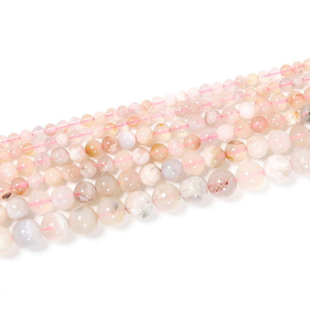 Malahill gemstone beads for jewelry making, sold per bag 5 strands inside, Sakura Agate beads