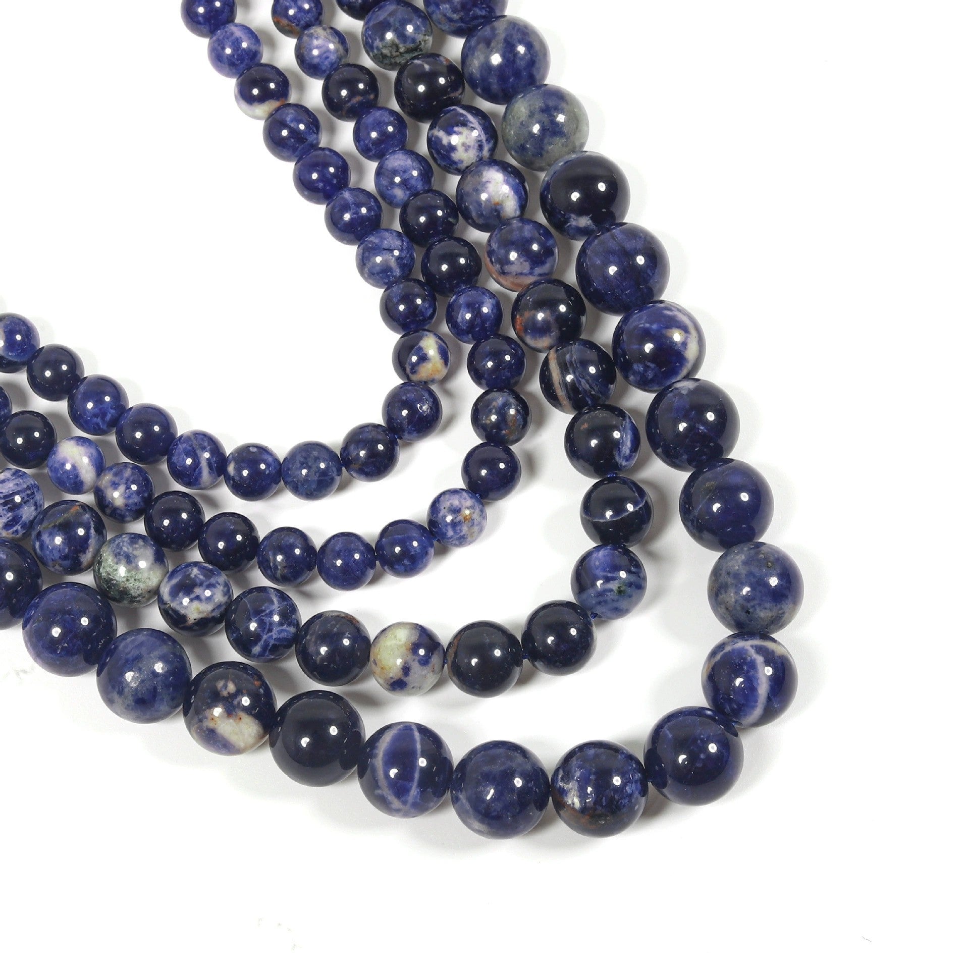 Malahill gemstone beads for jewelry making, sold per bag 5 strands inside, Sodalite beads