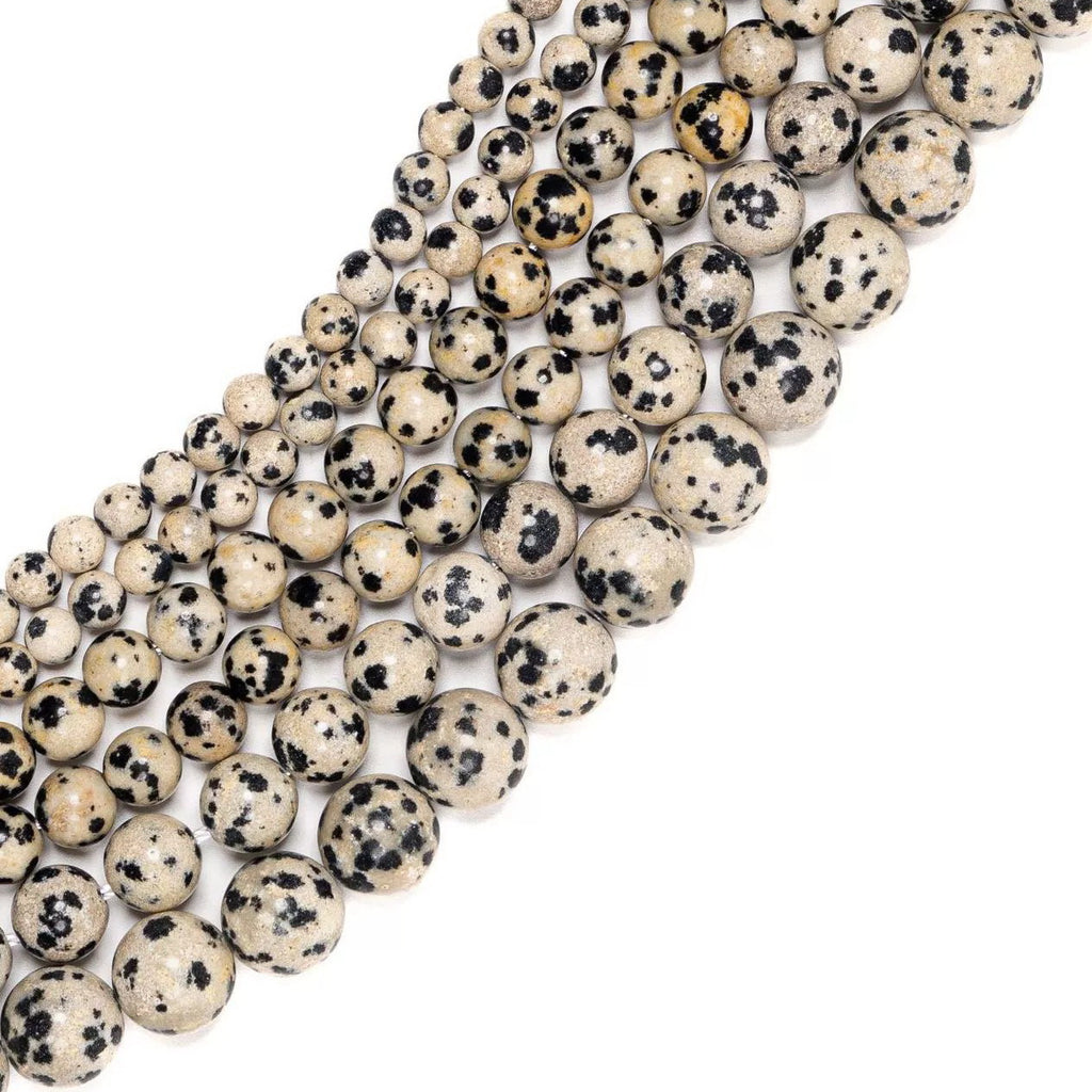 Malahill gemstone beads for jewelry making, sold per bag 5 strands inside, Dalmatian beads