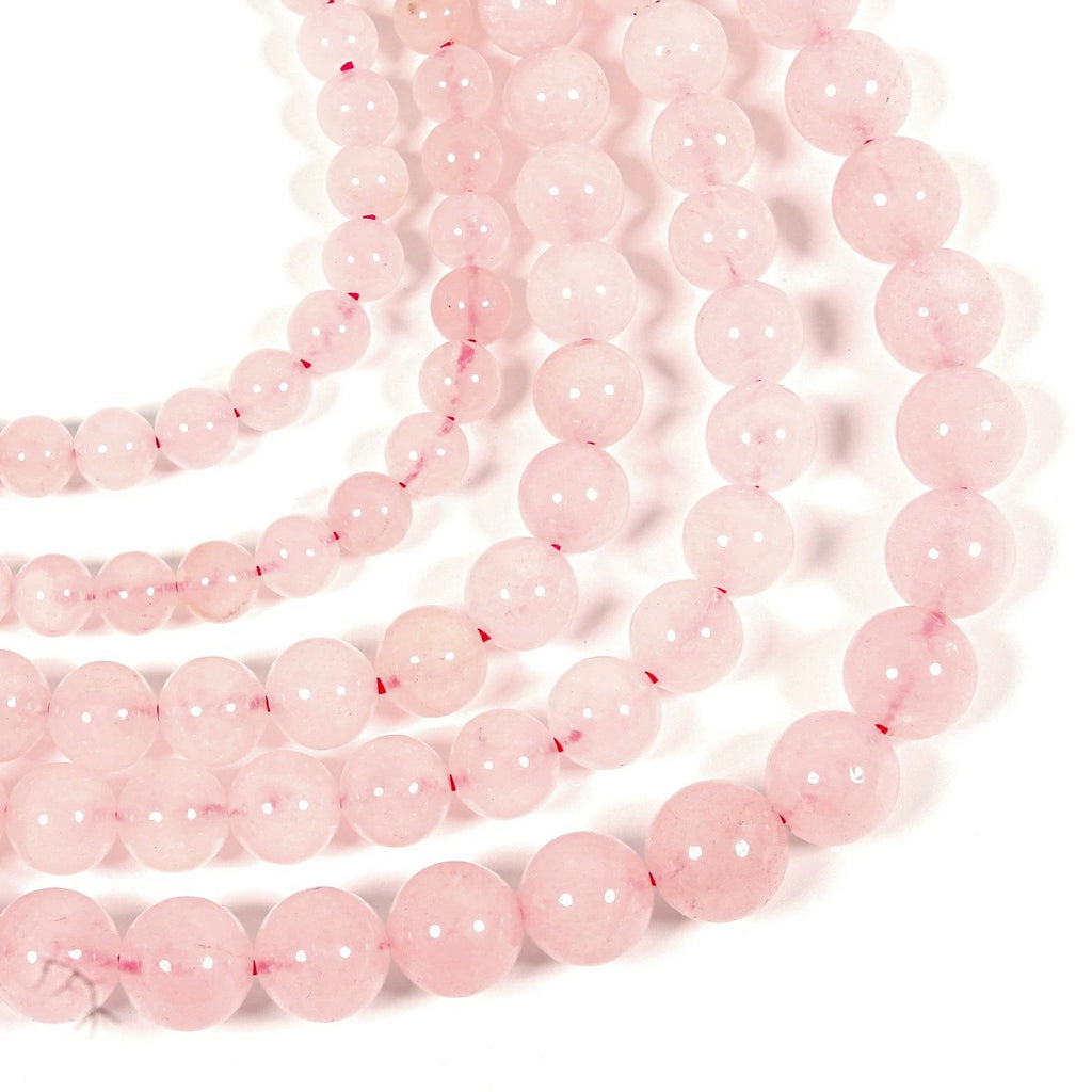 Malahill gemstone beads for jewelry making, sold per bag 5 strands inside, Rose Quartz beads