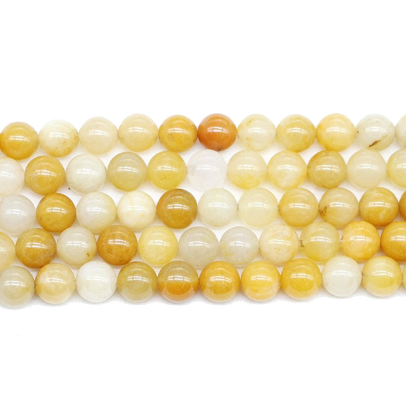 Malahill gemstone beads for jewelry making, sold per bag 5 strands inside, Yellow Aventurine beads