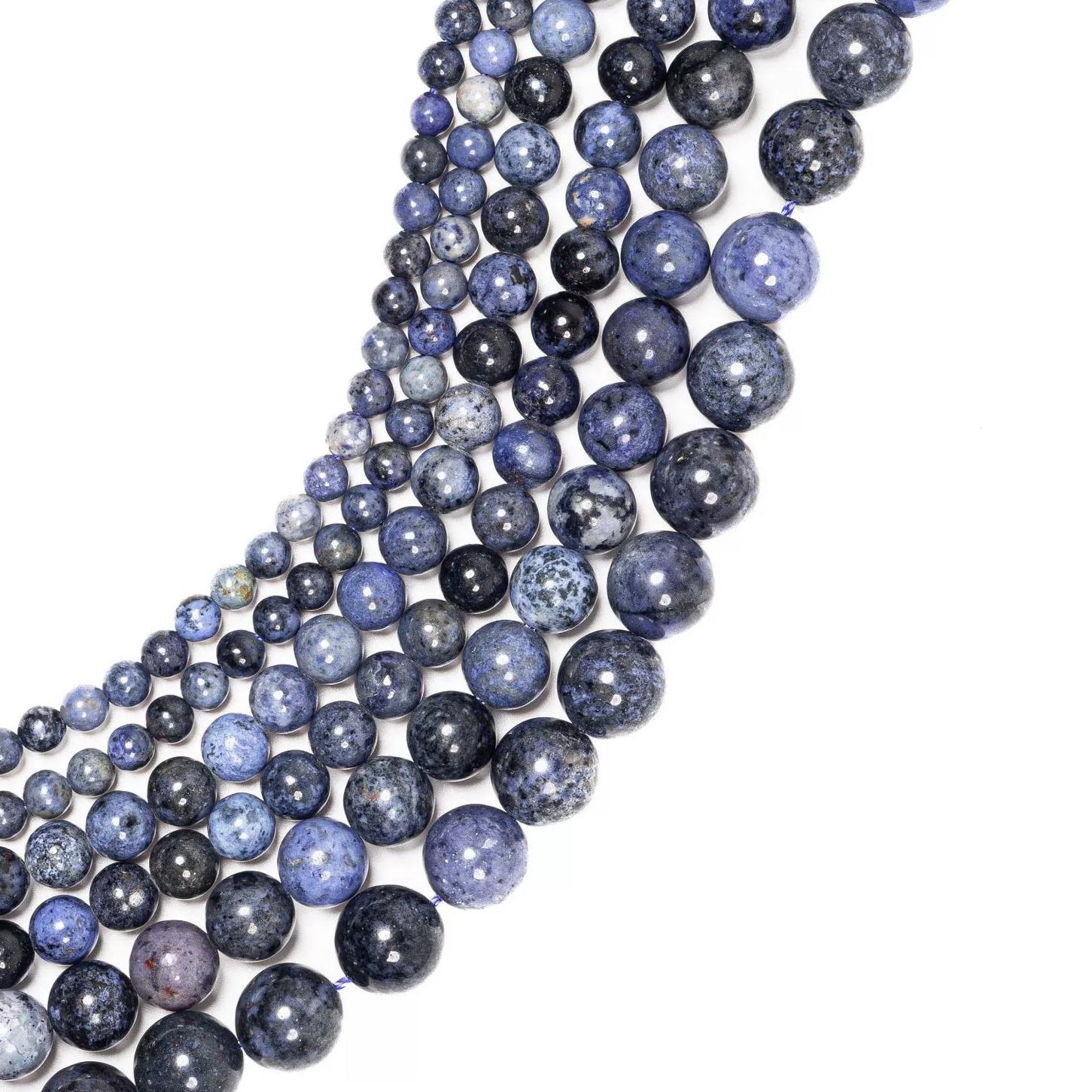 Malahill gemstone beads for jewelry making, sold per bag 5 strands inside, Dumortierite beads