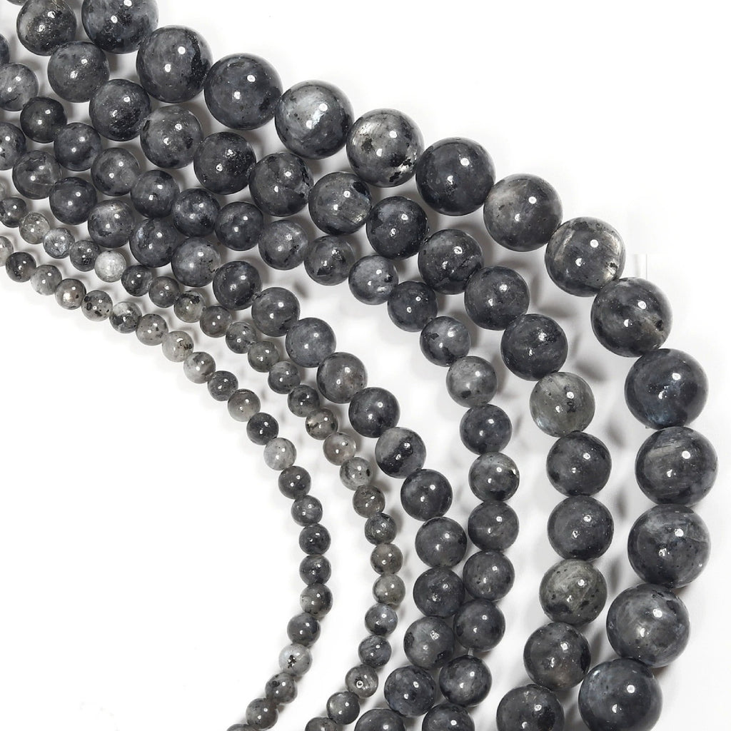 Malahill gemstone beads for jewelry making, sold per bag 5 strands inside, Larvikite beads