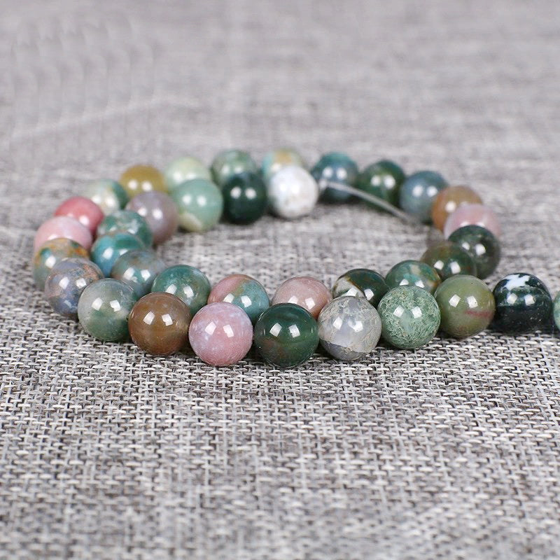 Malahill gemstone beads for jewelry making, sold per bag 5 strands inside, Indian Agate beads