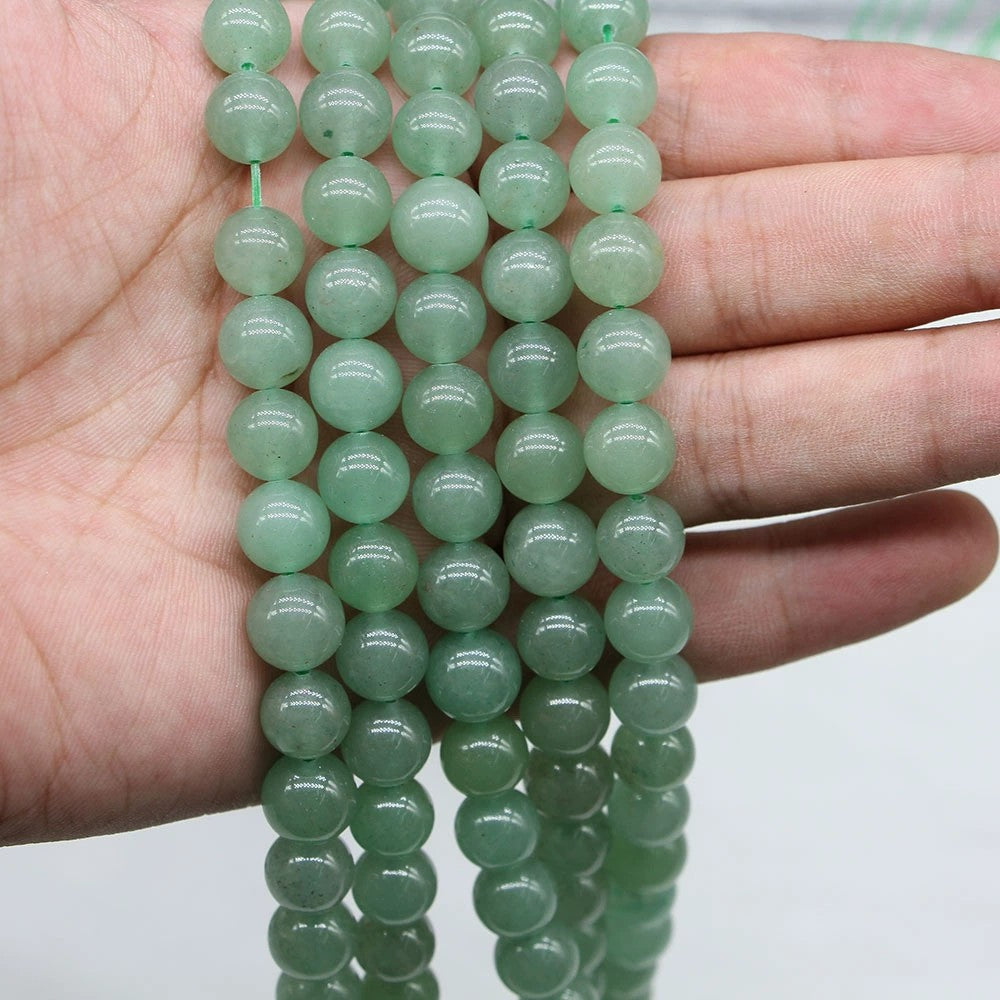 Malahill gemstone beads for jewelry making, sold per bag 5 strands inside, Green Aventurine beads
