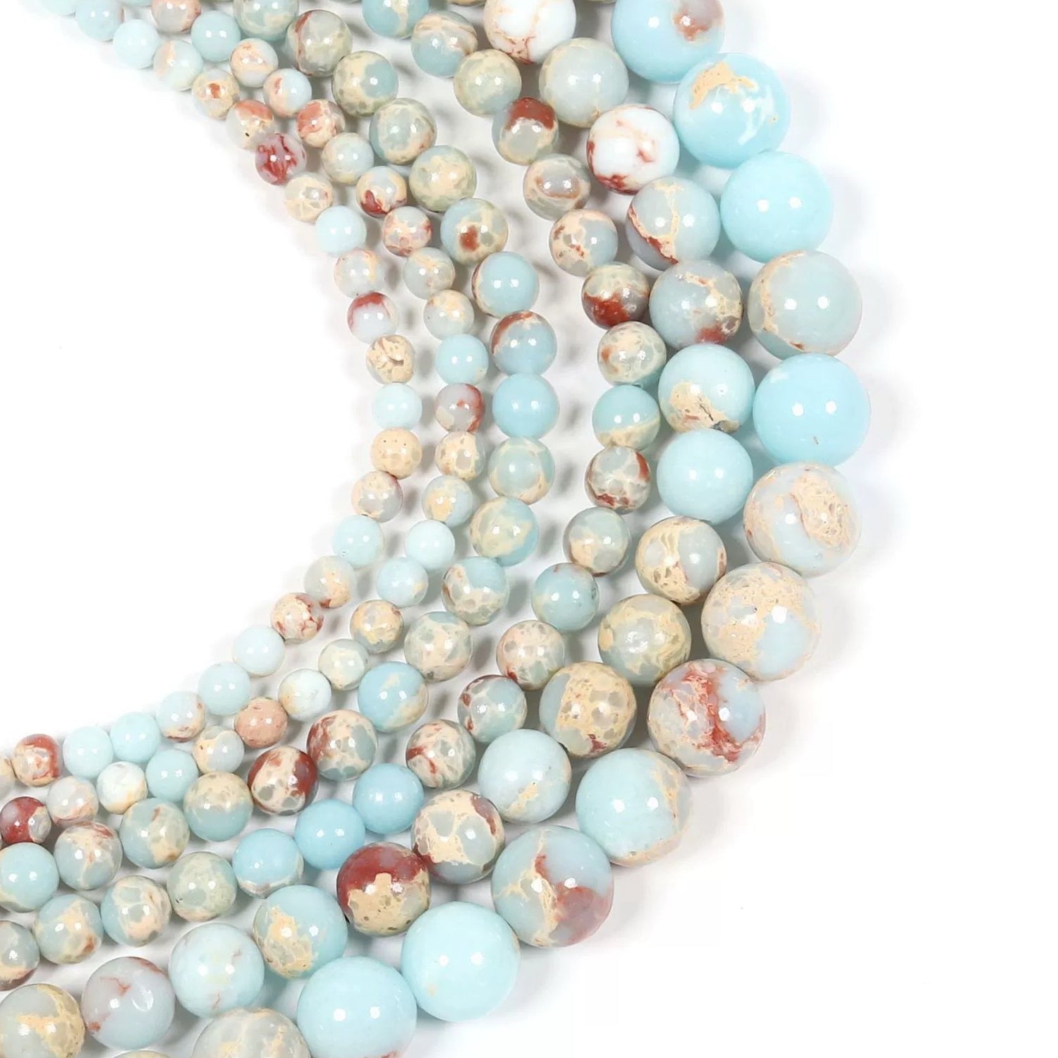 Malahill gemstone beads for jewelry making, sold per bag 5 strands inside, Blue Agalmatolite Synthetic beads