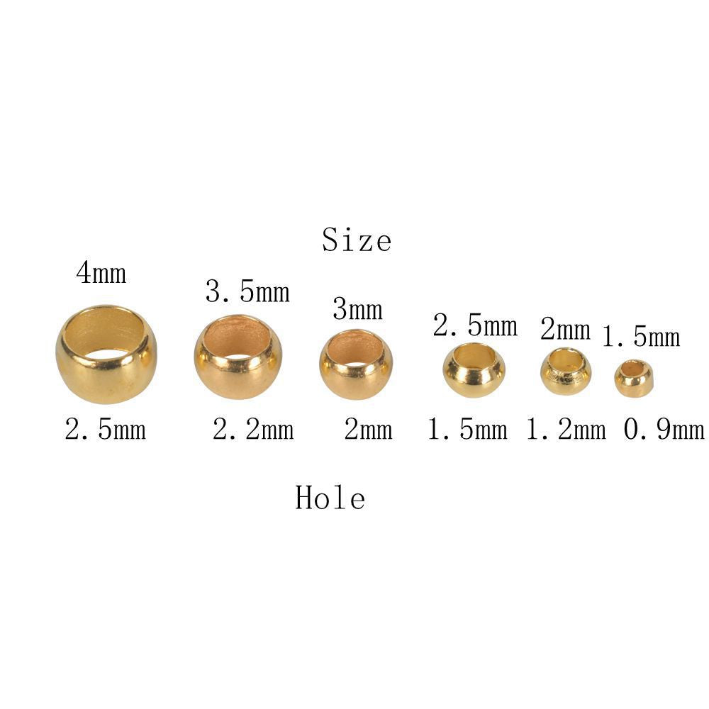 Malahill jewelry findings crimp beads for jewelry making, sold per box 2000 pieces inside