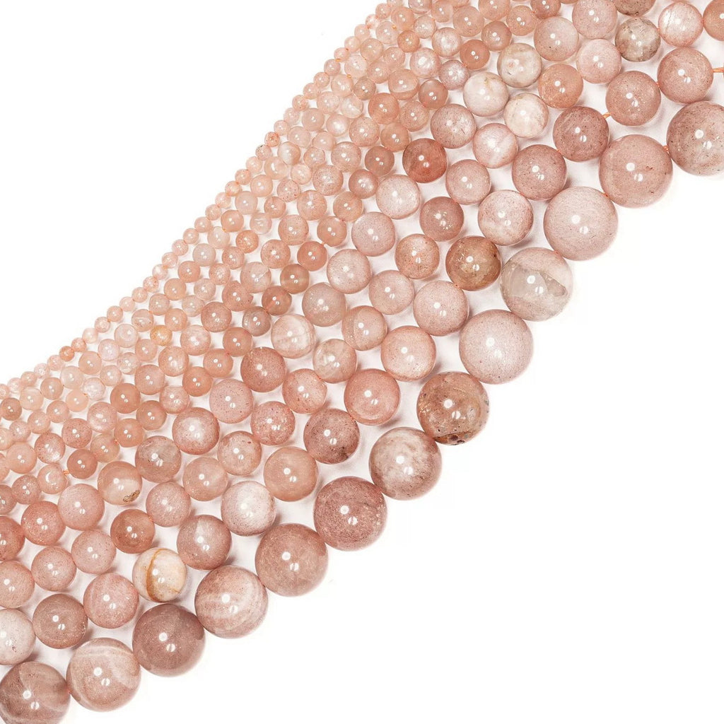 Malahill gemstone beads for jewelry making, sold per bag 5 strands inside, Sunstone beads