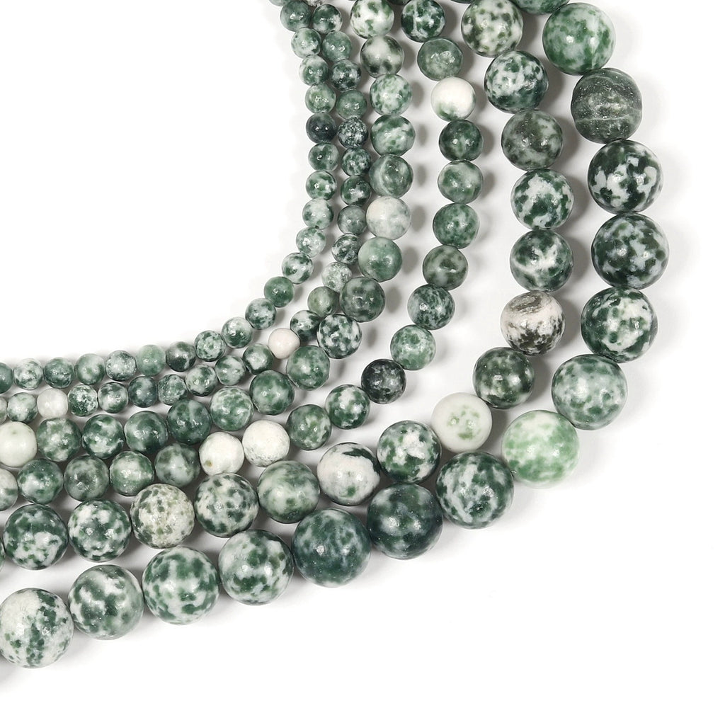 Malahill gemstone beads for jewelry making, sold per bag 5 strands inside, Green Jasper beads