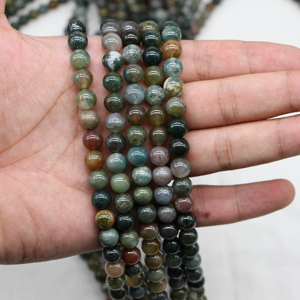 Malahill gemstone beads for jewelry making, sold per bag 5 strands inside, Indian Agate beads