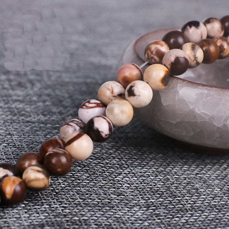 Malahill gemstone beads for jewelry making, sold per bag 5 strands inside, Australia Zebra Jasper beads