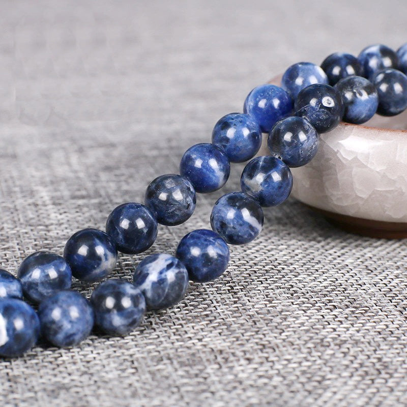 Malahill gemstone beads for jewelry making, sold per bag 5 strands inside, Sodalite beads