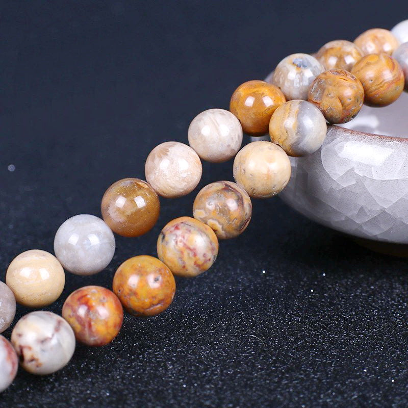 Malahill gemstone beads for jewelry making, sold per bag 5 strands inside, Crazy Agate beads