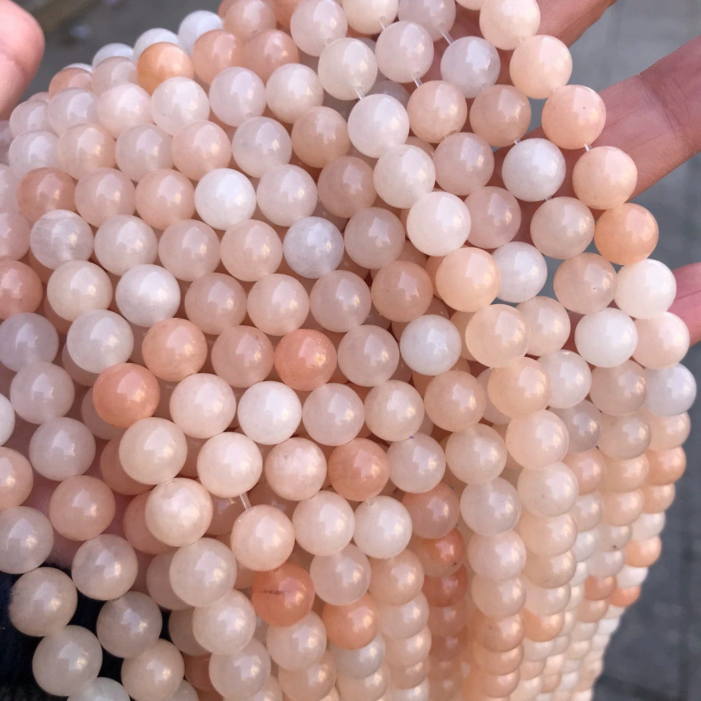 Malahill gemstone beads for jewelry making, sold per bag 5 strands inside, Pink Aventurine beads