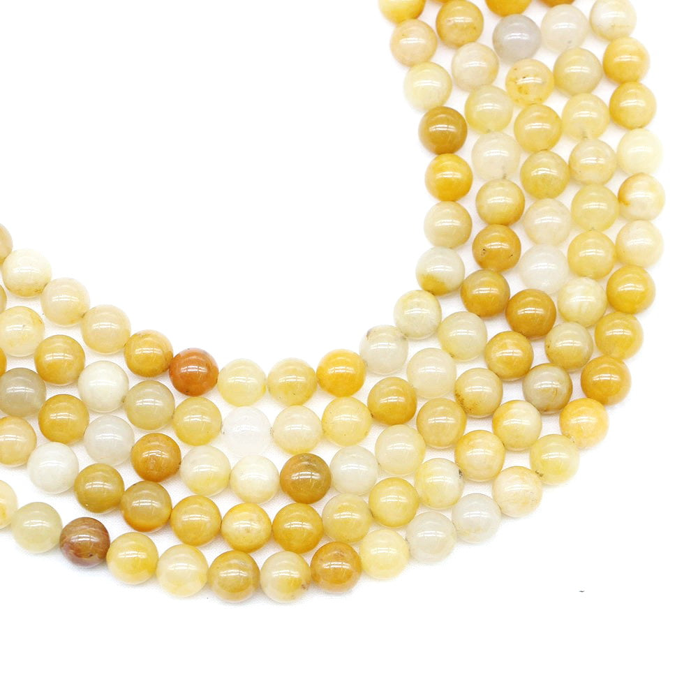 Malahill gemstone beads for jewelry making, sold per bag 5 strands inside, Yellow Aventurine beads
