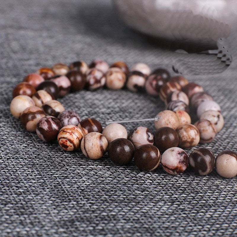 Malahill gemstone beads for jewelry making, sold per bag 5 strands inside, Australia Zebra Jasper beads