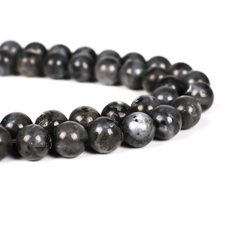 Malahill gemstone beads for jewelry making, sold per bag 5 strands inside, Larvikite beads