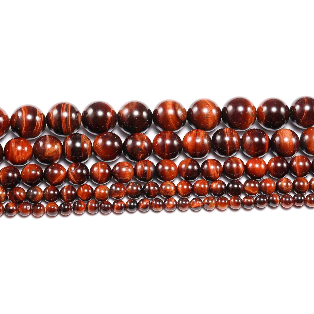 Malahill gemstone beads for jewelry making, sold per bag 5 strands inside, Red Tiger's Eye beads