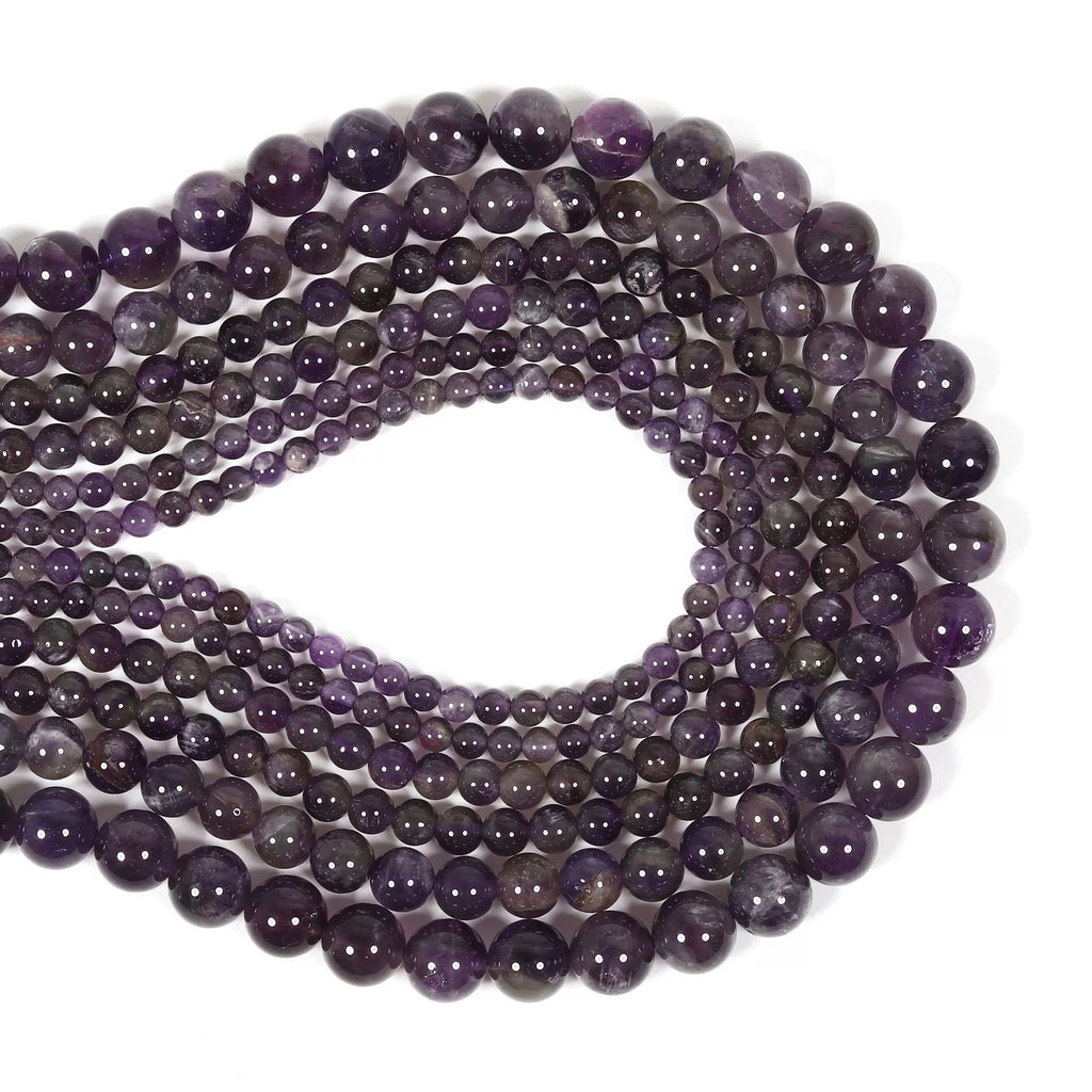 Malahill gemstone beads for jewelry making, sold per bag 5 strands inside, Amethyst beads