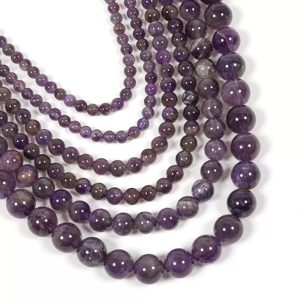 Malahill gemstone beads for jewelry making, sold per bag 5 strands inside, Amethyst beads