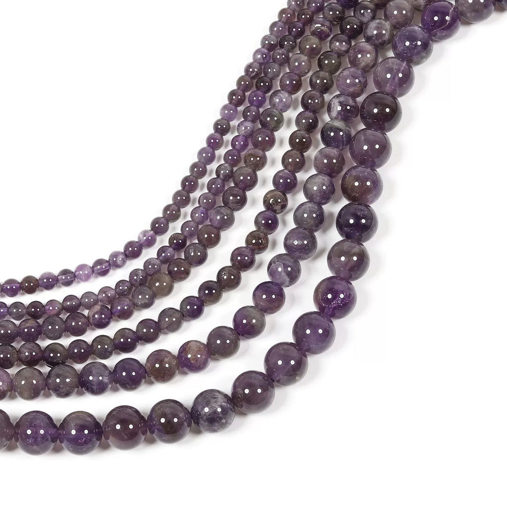 Malahill gemstone beads for jewelry making, sold per bag 5 strands inside, Amethyst beads