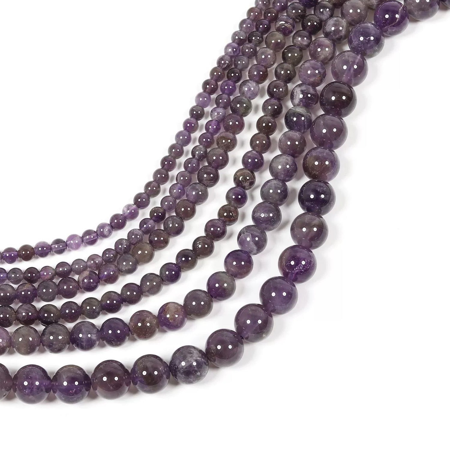 Malahill gemstone beads for jewelry making, sold per bag 5 strands inside, Amethyst beads