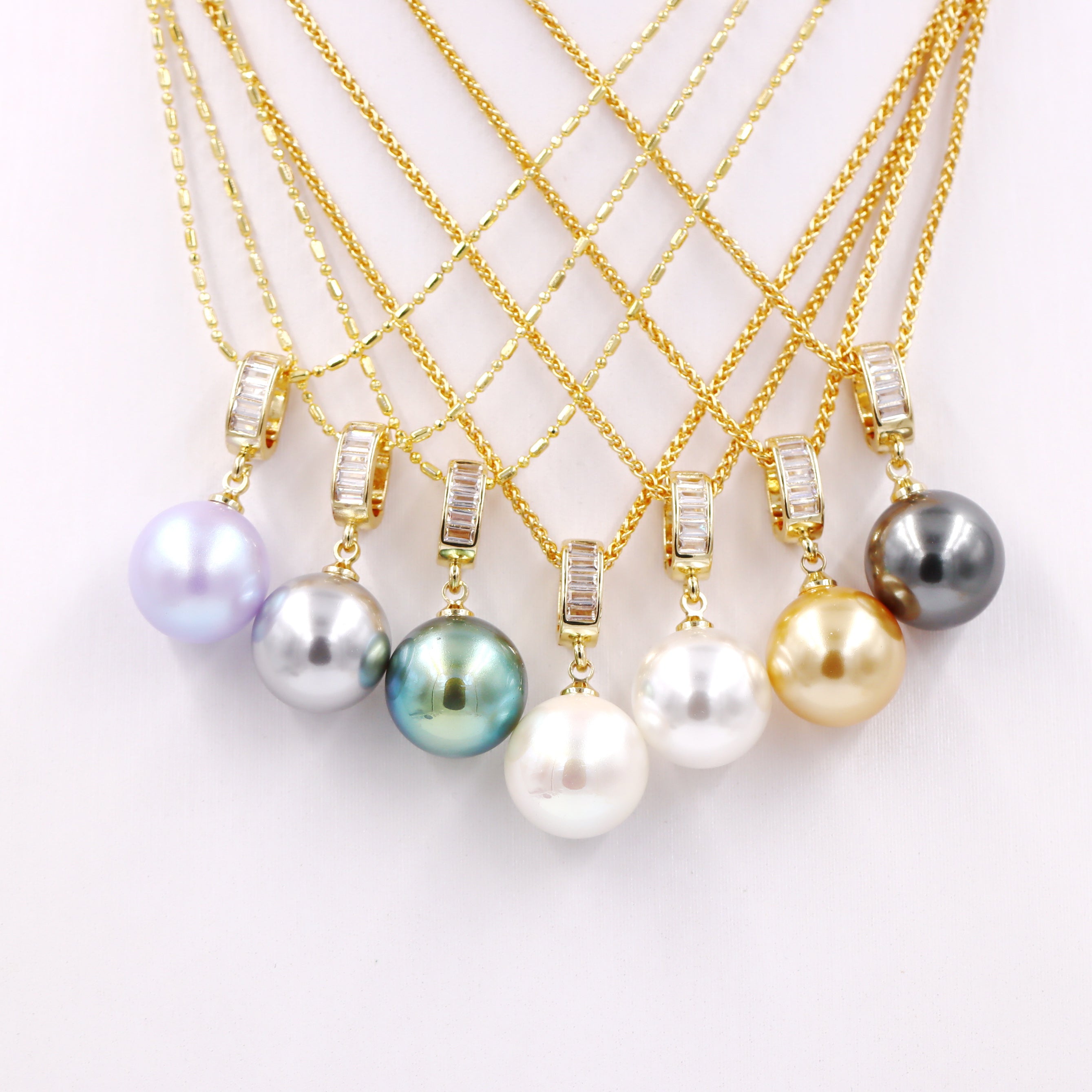 Malahill 14mm stimulated pearl charms for jewelry making 5 pieces