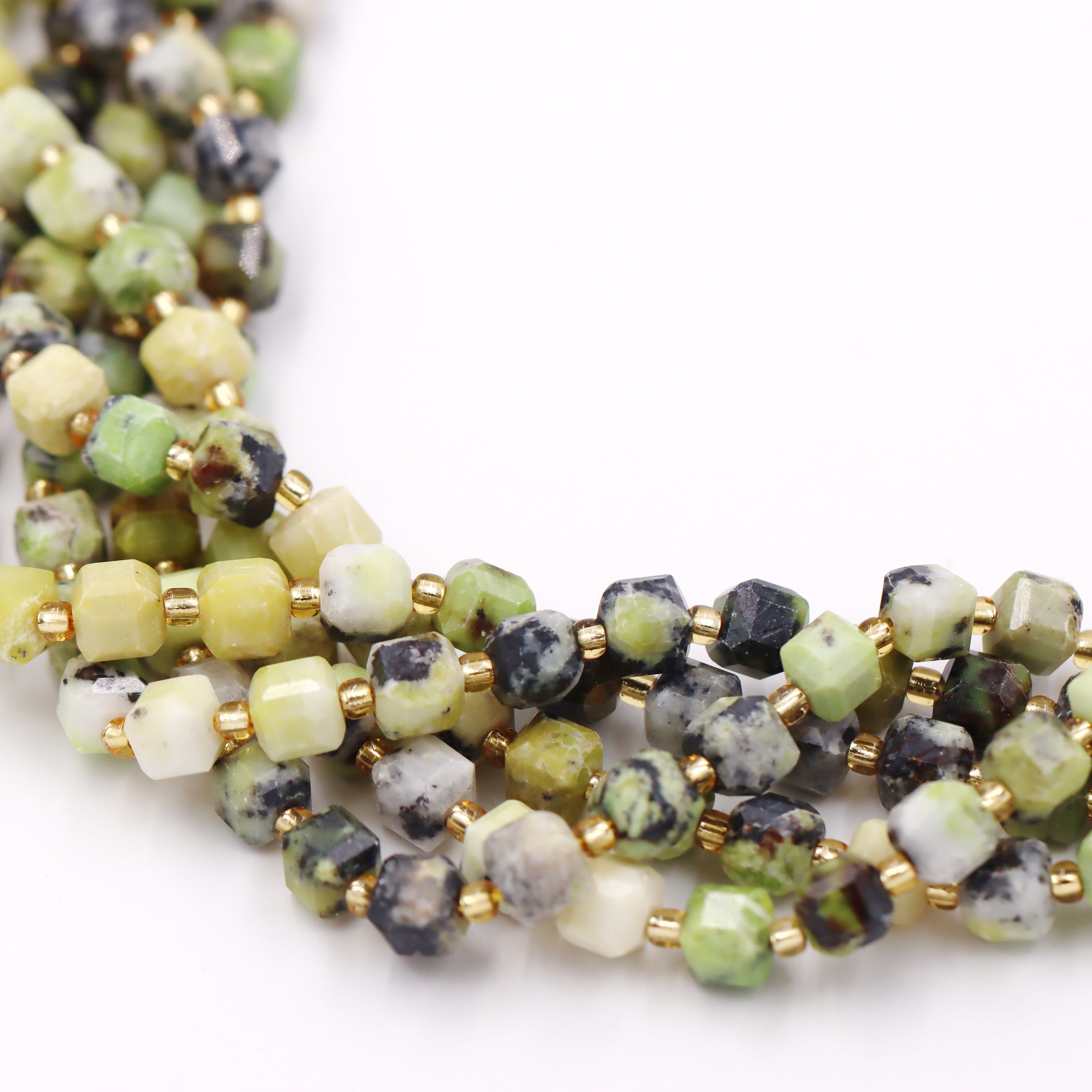 Malahill faceted cube stone beads for jewelry making, sold per bag 5 strands inside, Australia Jade beads