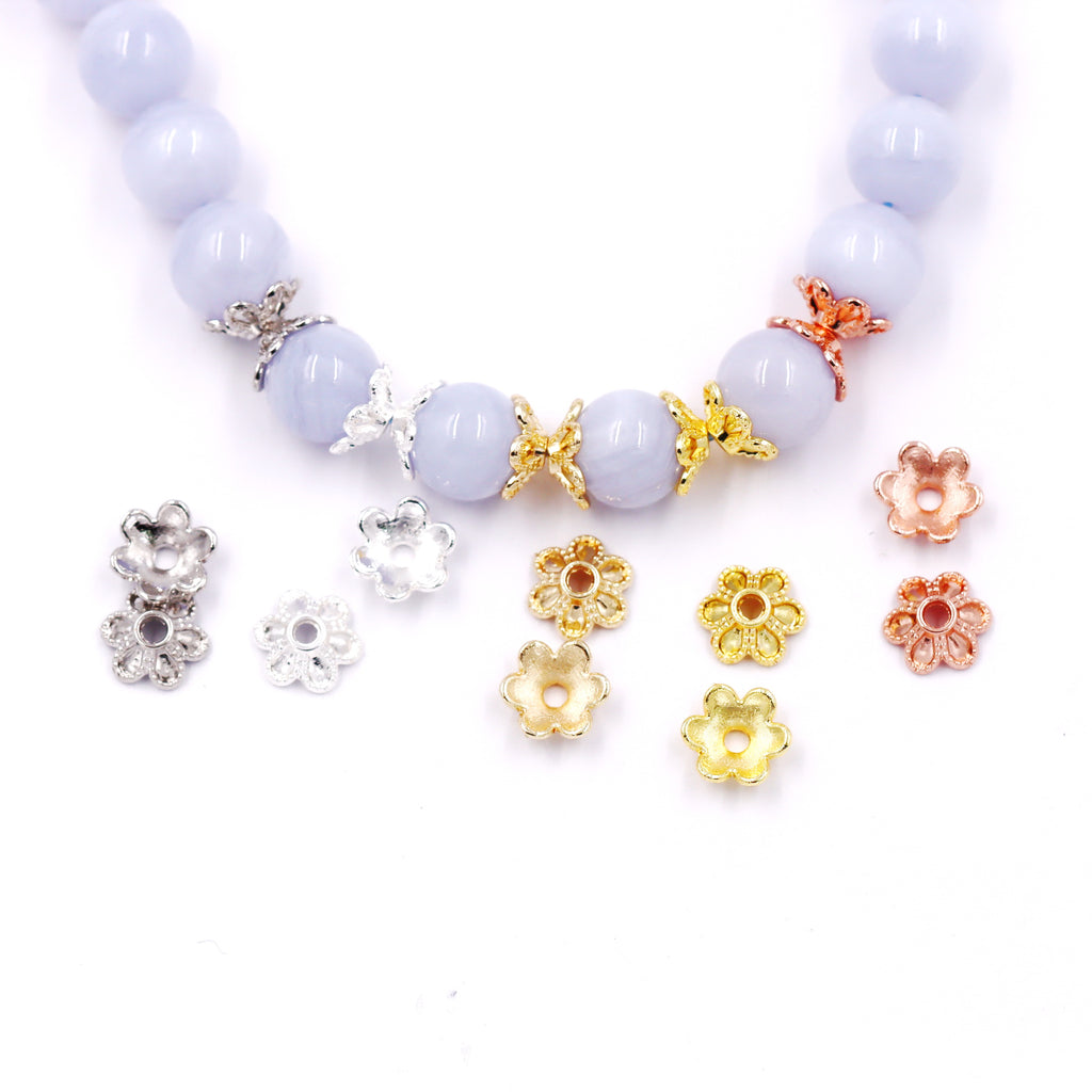 Malahill excellent quality jewelry findings bead caps for jewelry making 100 pieces