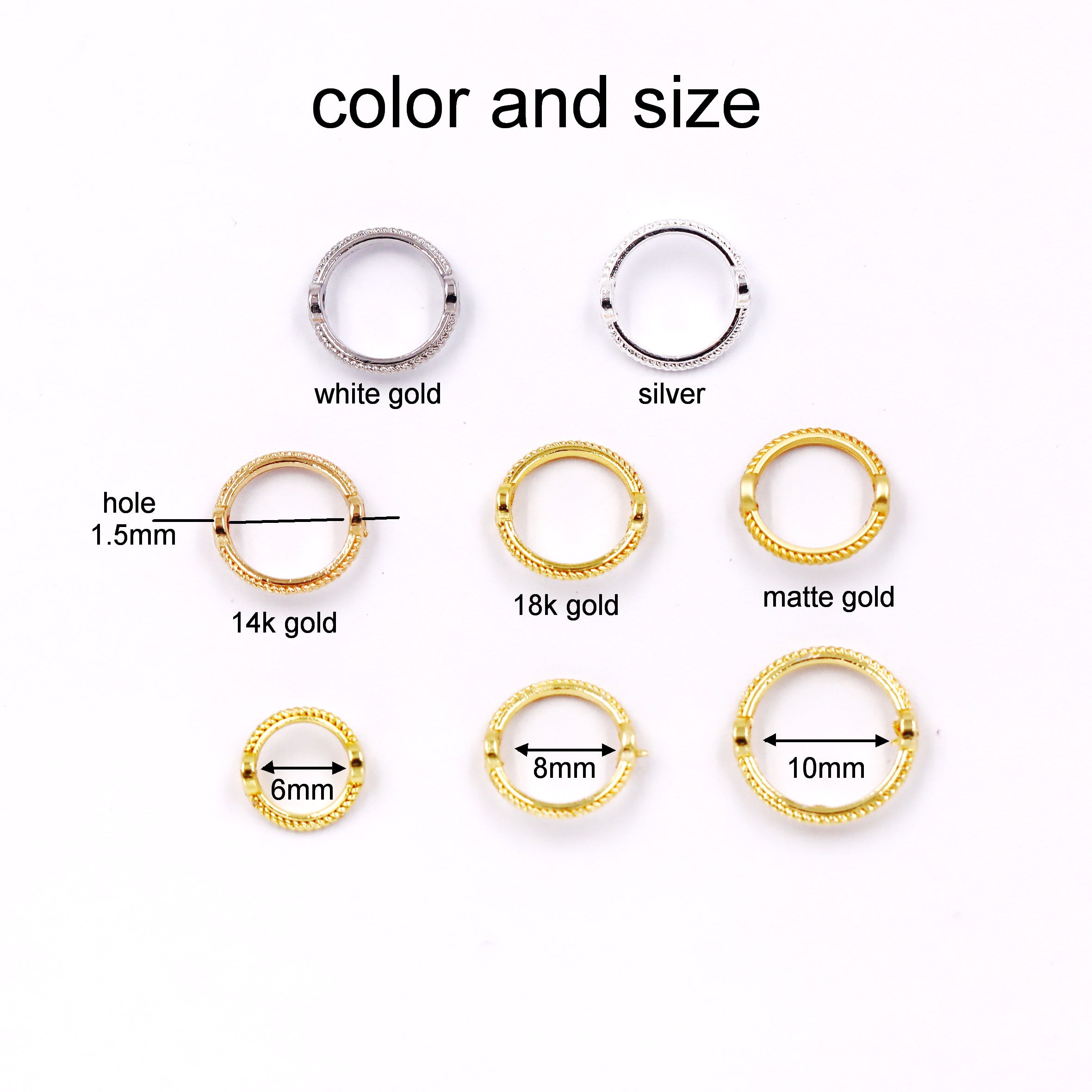 Malahill excellent quality jewelry findings rings for jewelry making 50 pieces