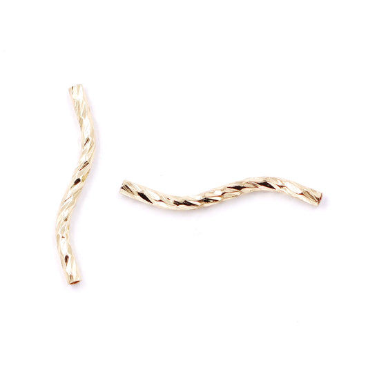 Malahill excellent quality brass tube beads for jewelry making, sold per box 50 pieces inside