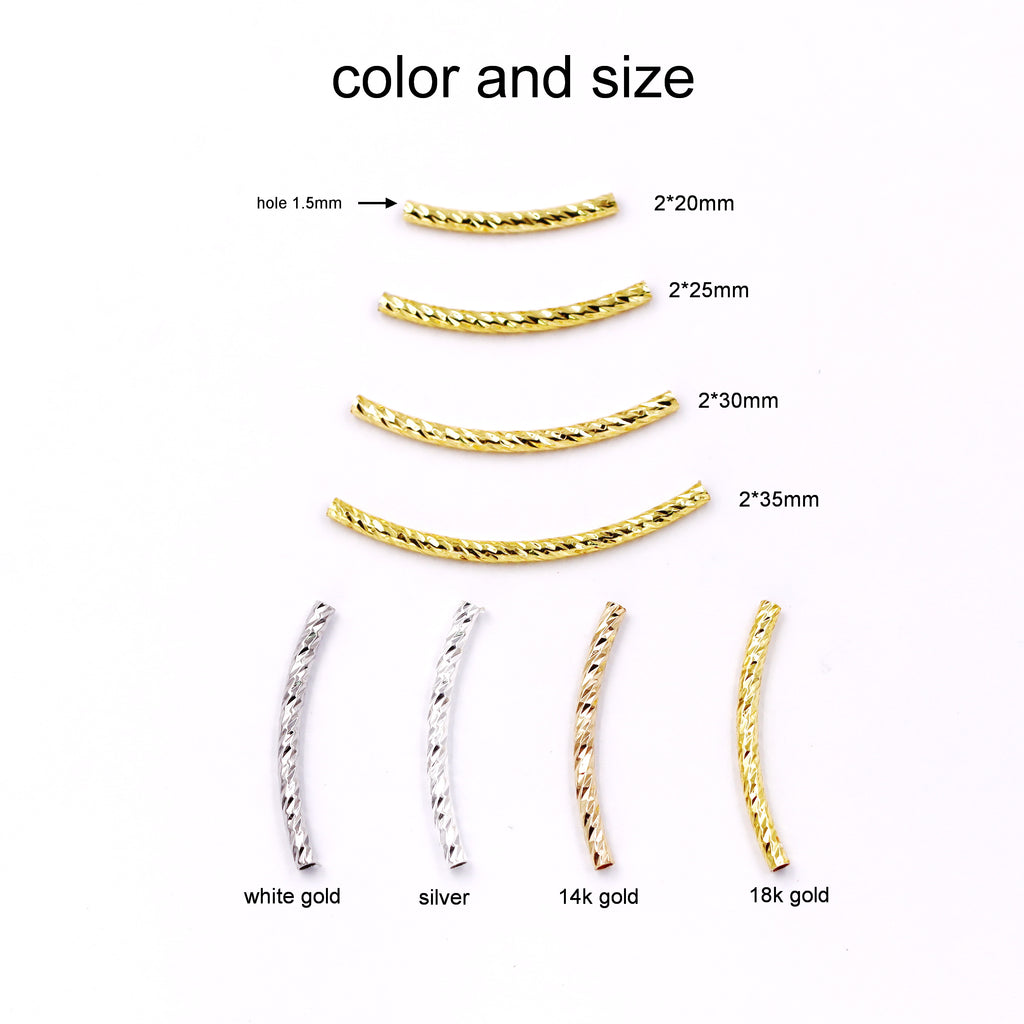 Malahill excellent quality brass tube beads for jewelry making, sold per box 50 pieces inside