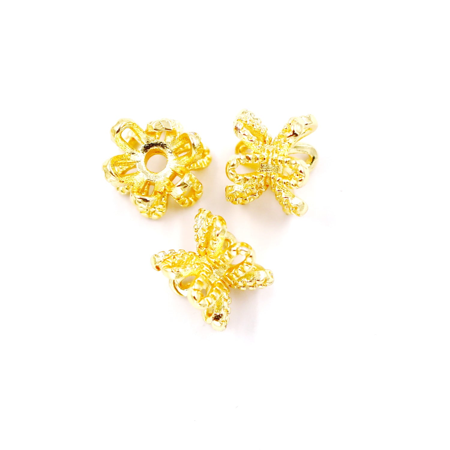 Malahill excellent quality brass spacer beads for jewelry making, sold per box 50 pieces inside