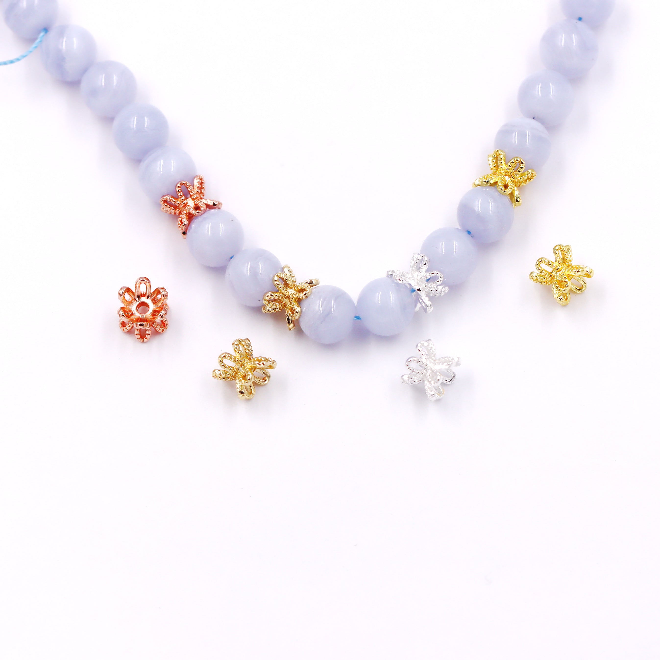 Malahill excellent quality brass spacer beads for jewelry making, sold per box 50 pieces inside