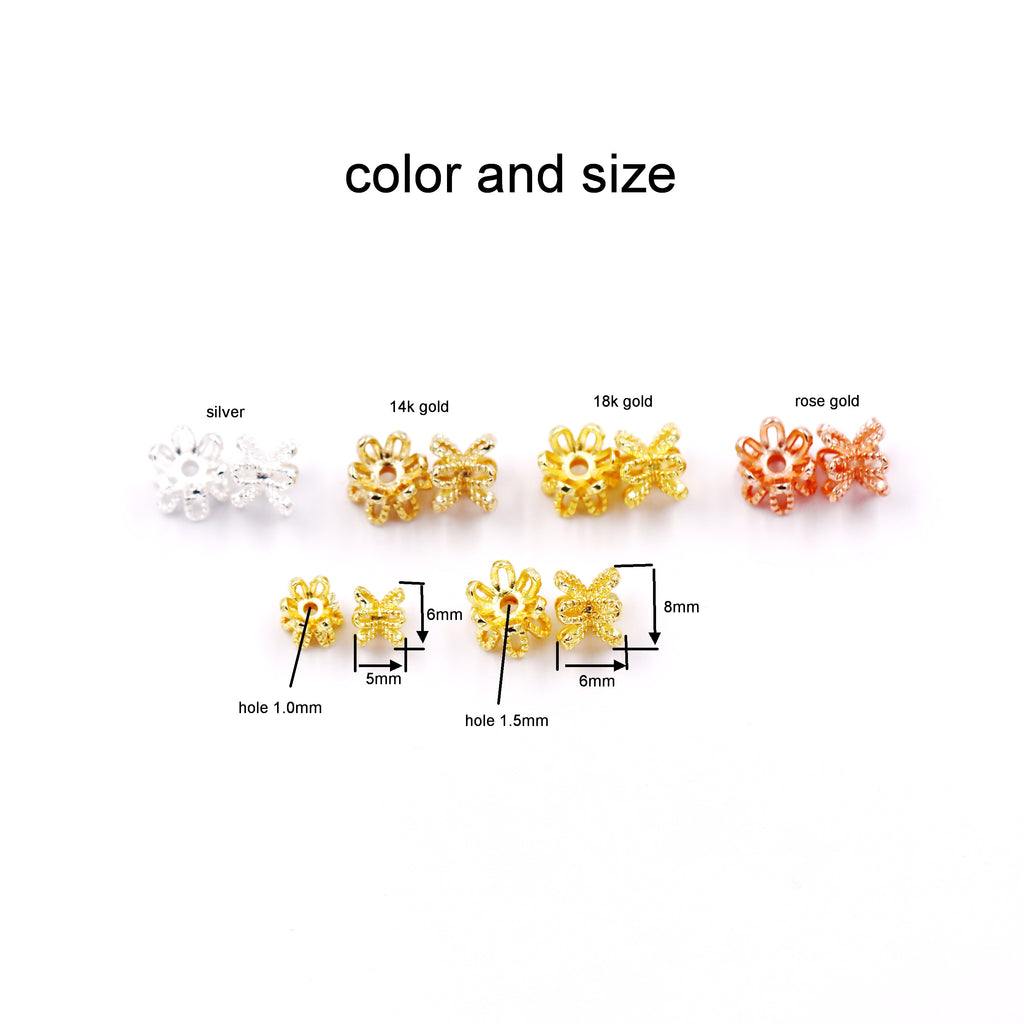 Malahill excellent quality brass spacer beads for jewelry making, sold per box 50 pieces inside