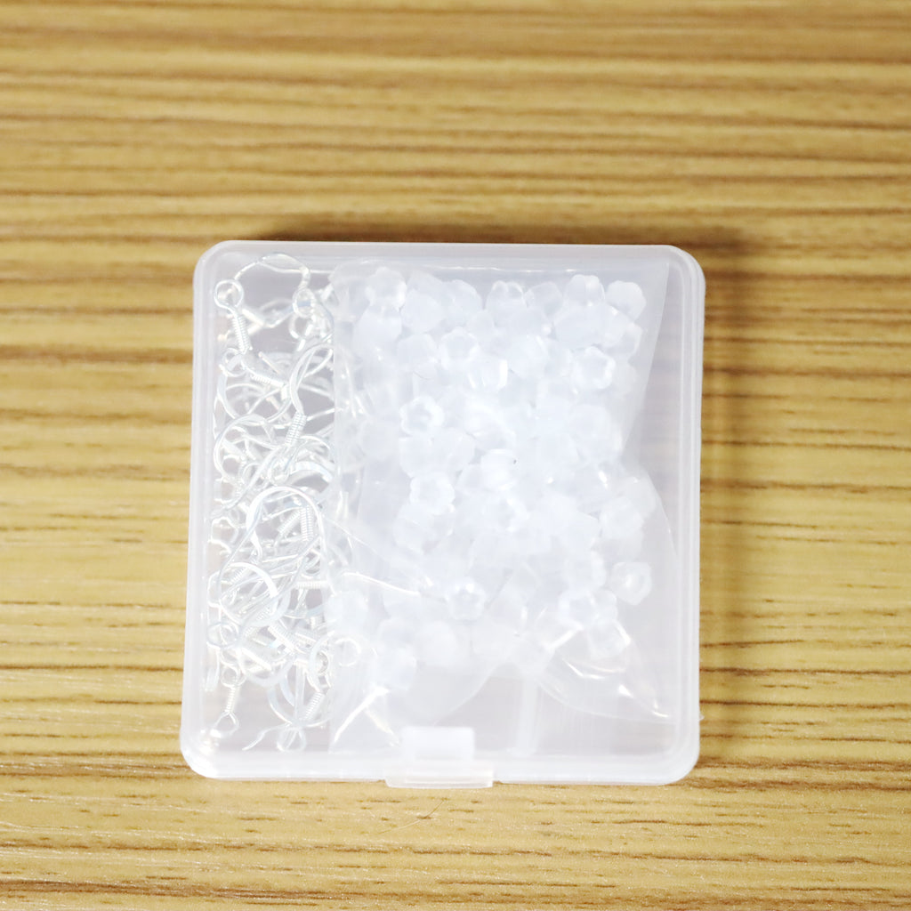 Malahill Excerllent Quality Earring Findings for Jewelry Making, 100 pcs/50 pairs Earring Hook with Earring Backs