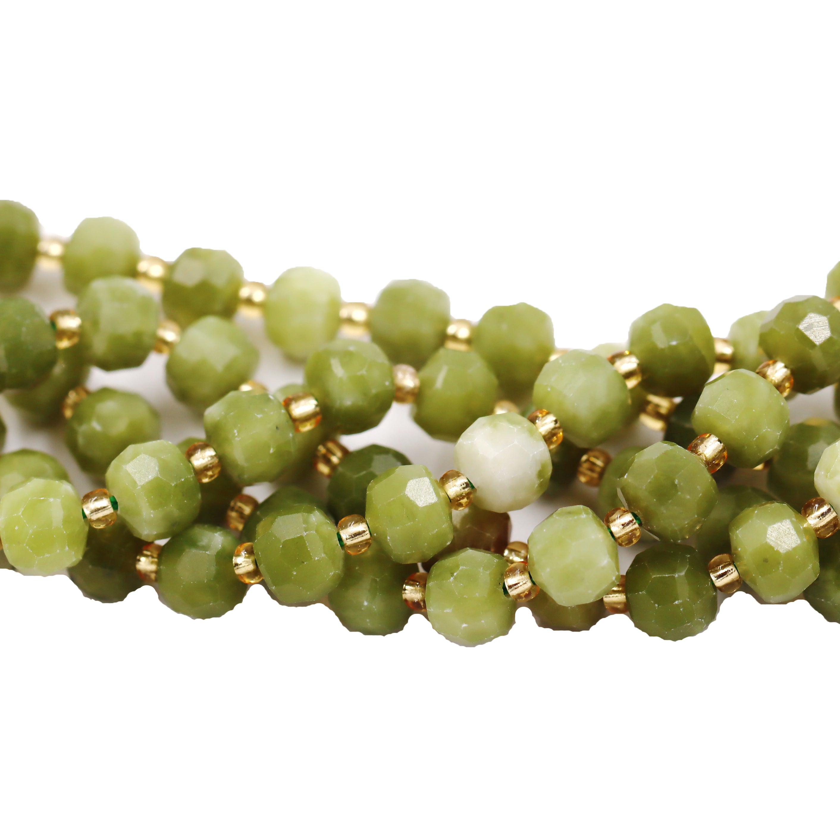 Malahill faceted rondelle gemstone for jewelry making, sold per bag 5 strands inside, China Southen Jade beads