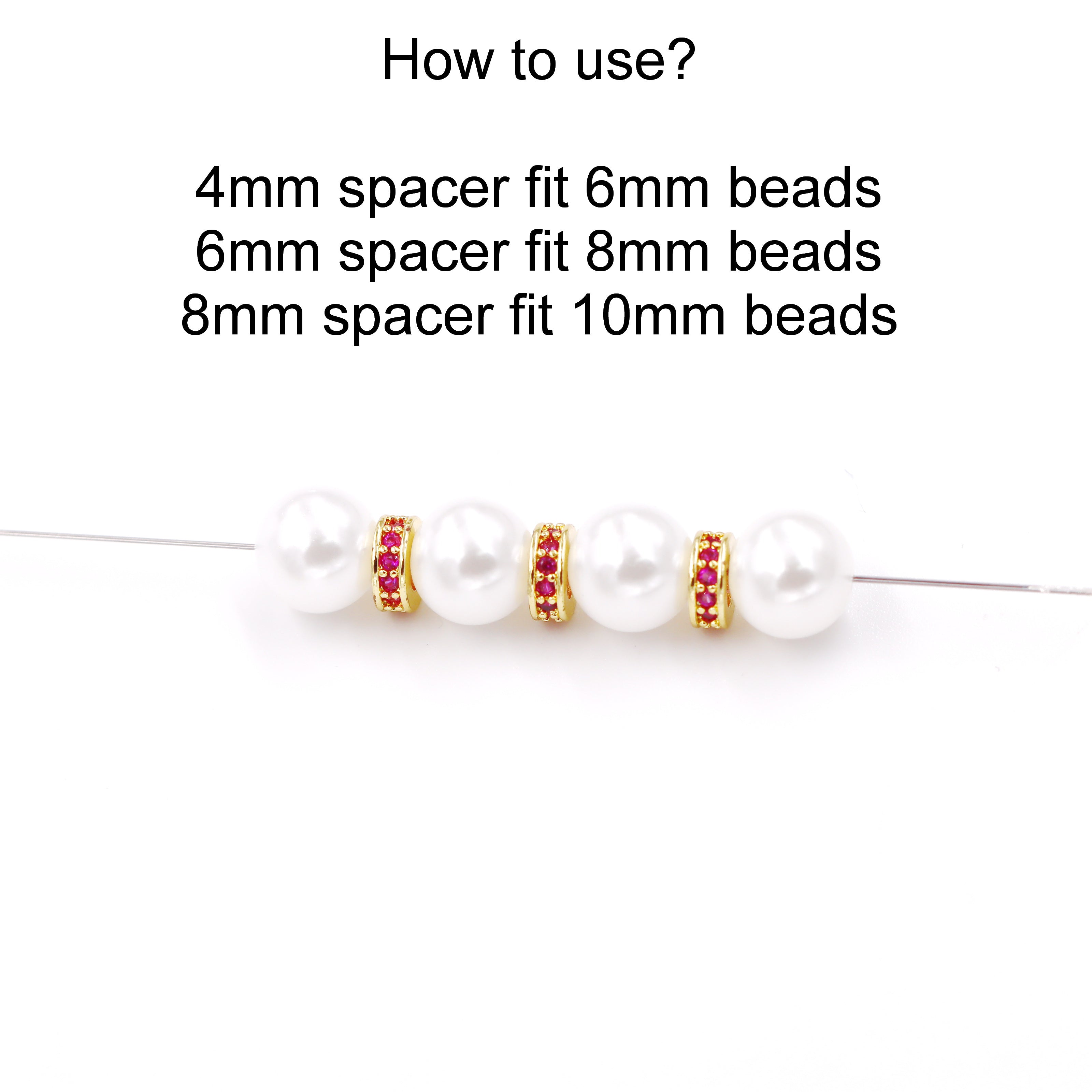 Malahill excellent quality cubic zirconia paved brass beads, sold per box 30 pieces inside