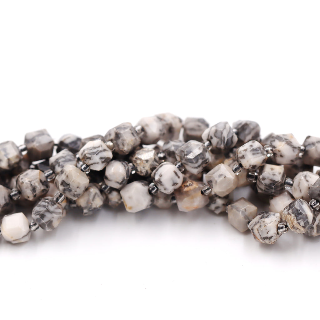 Malahill faceted cube stone beads for jewelry making, sold per bag 5 strands inside, Picture Jade beads