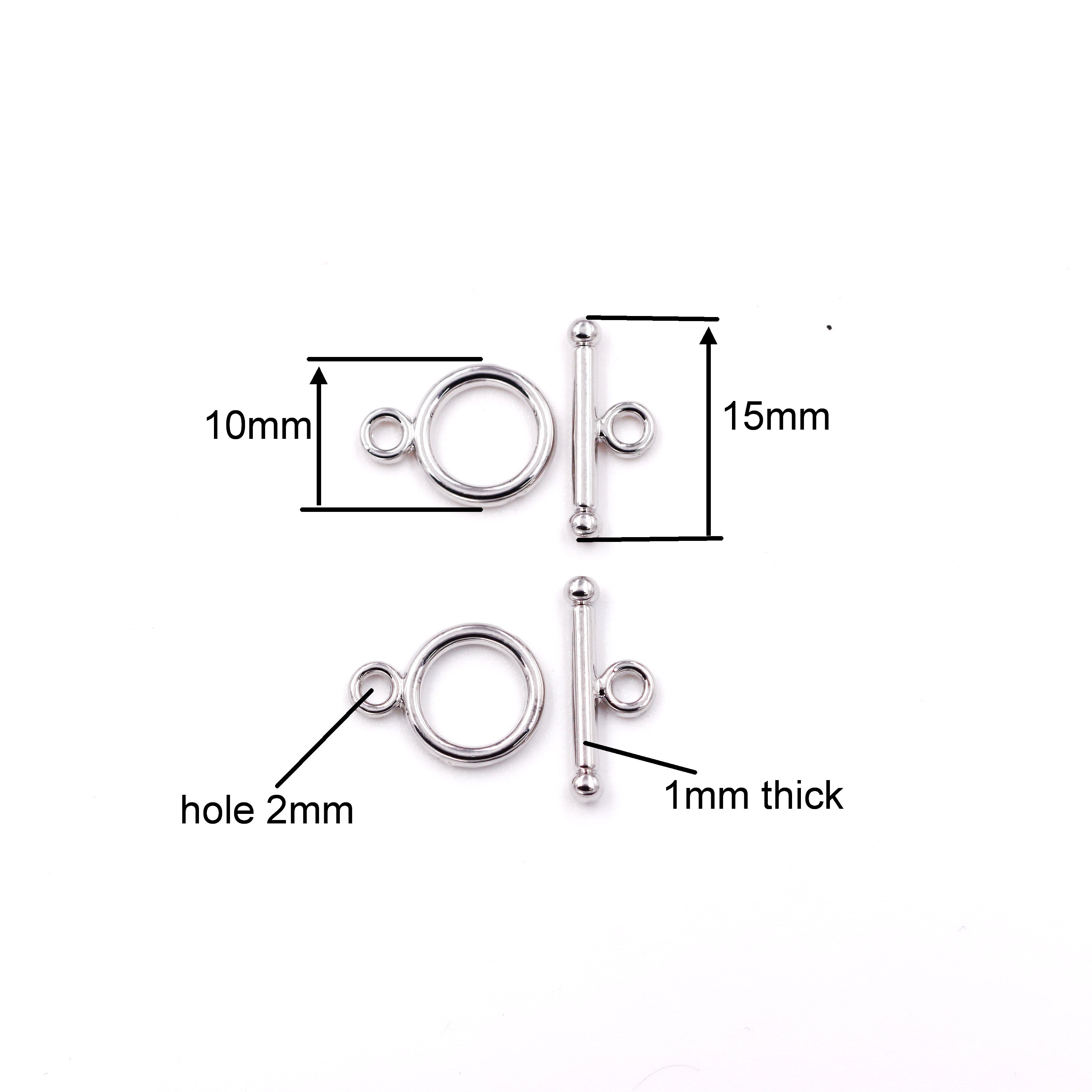 Malahill Excellent Quality Toggle Clasp for Jewelry making, sold per bag 30 pieces inside