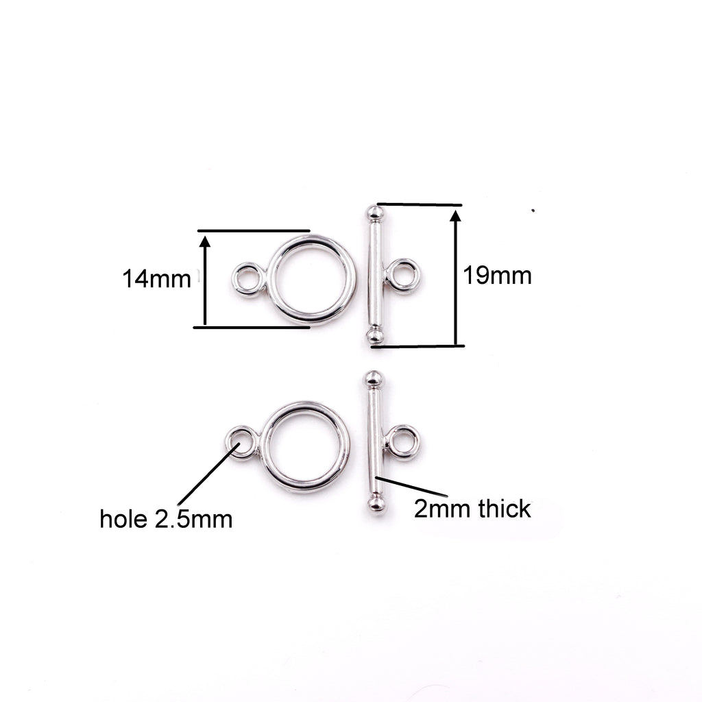 Malahill Excellent Quality Toggle Clasp for Jewelry making, sold per bag 30 pieces inside