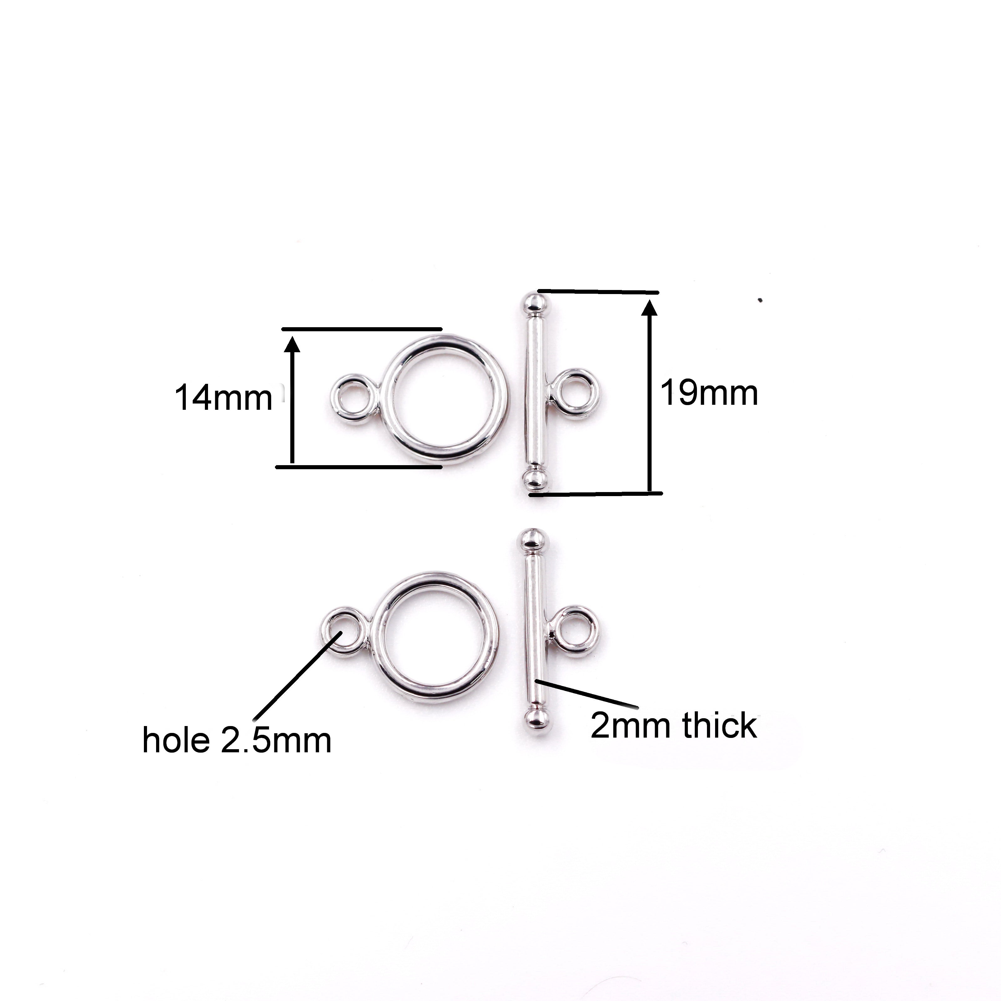 Malahill Excellent Quality Toggle Clasp for Jewelry making, sold per bag 30 pieces inside