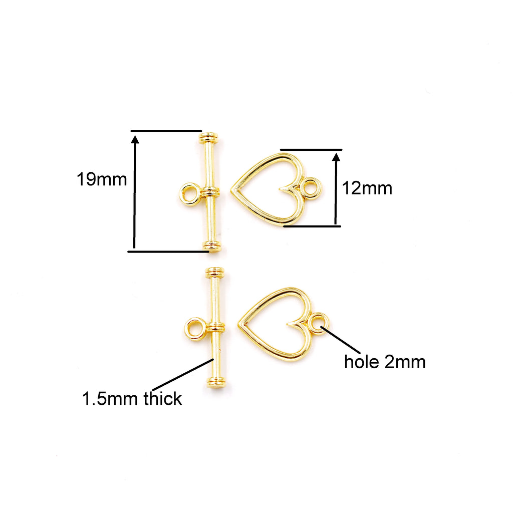 Malahill Excellent Quality Toggle Clasp for Jewelry making, sold per bag 30 pieces inside